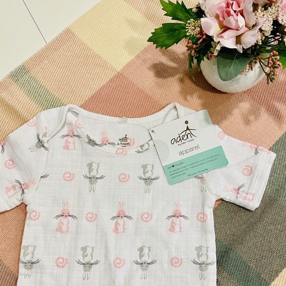 aden + anais Other - 🎉HP🎉🐰NWT Aden + Anais Bunny Print Bodysuit